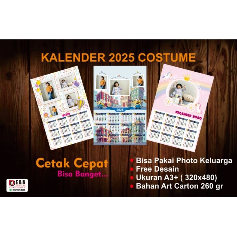 

calendar/kalender custom art carton ukuran A3+