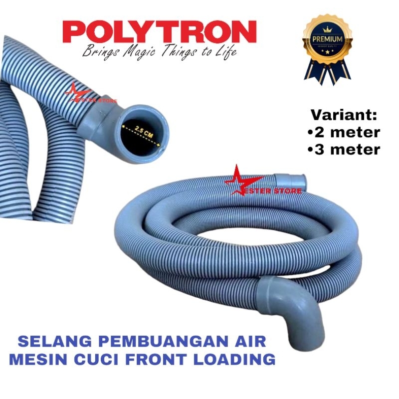 Polytron Selang pembuangan air mesin cuci Polytron Front loading