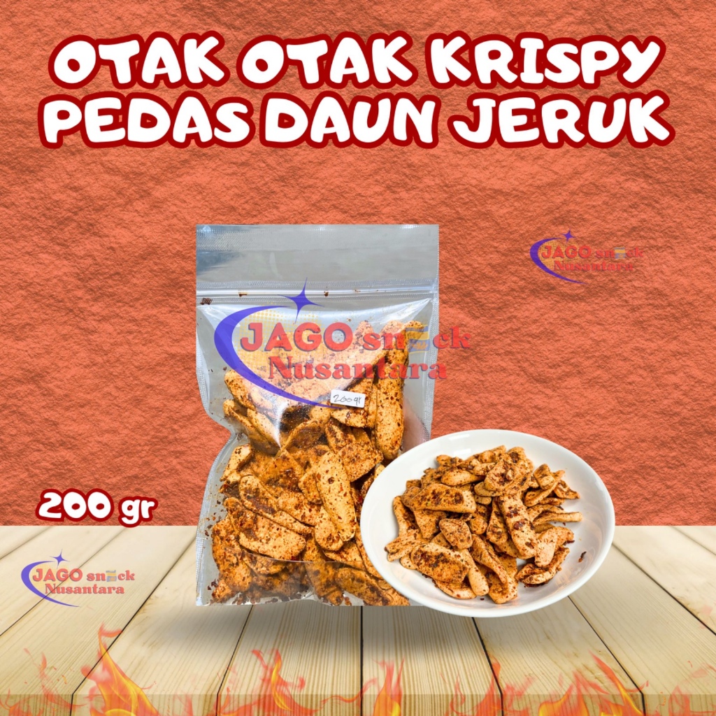 

Cemilan Otak Otak Krispy Pedas Daun Jeruk 200gr - Jago Snack Nusantara