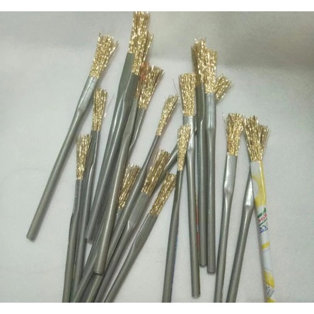 sikat kawat kecil 16cm sikat stik besi sikat motor sikat kuningan SIKAT STIK KECIL