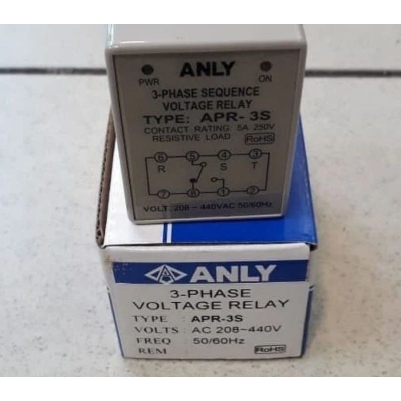 Anly APR-3S 3Phase Sequence Voltage Relay Anly APR-3S 3Phase Sequence Voltage Relay