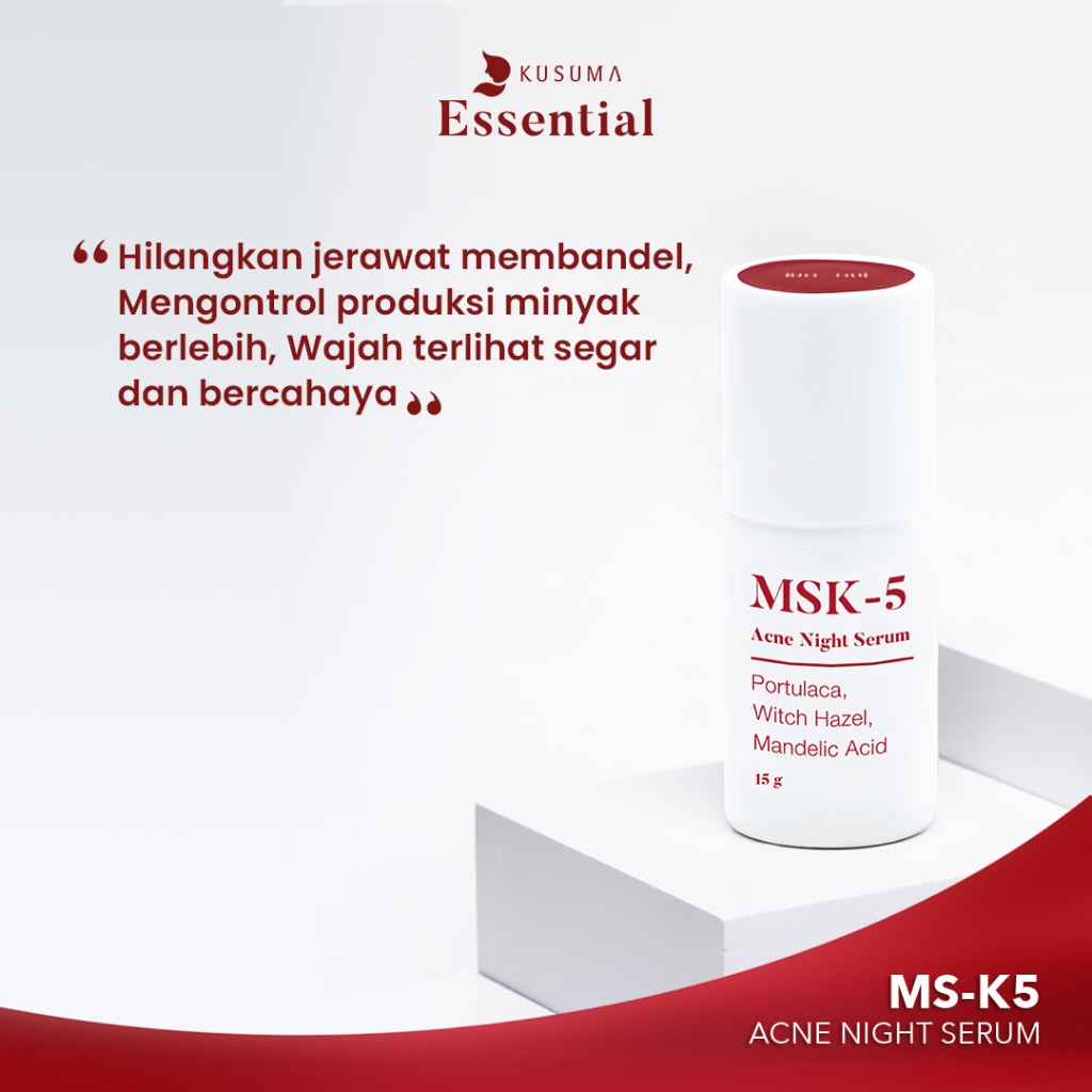 Kusuma Beauty Serum MSK-5 - Essential Acne Series - Serum Penghalus Kulit