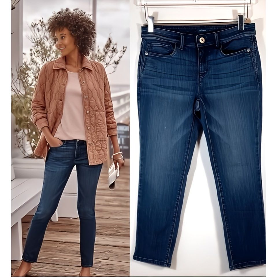 Celana J.Jill High Rise Cropped denim jeans