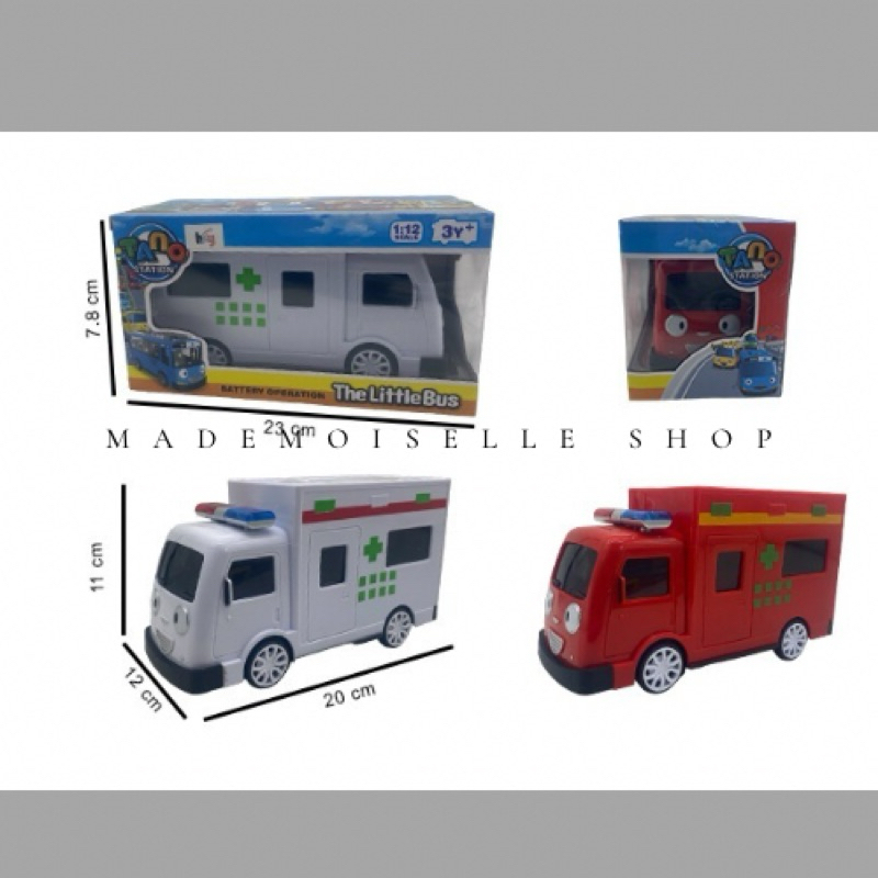 Mainan Mobil Tayo Ambulance dengan Musik