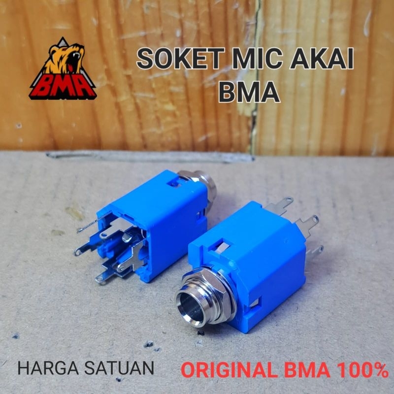 SOKET MIC AKAI STREO BMA ORIGINAL