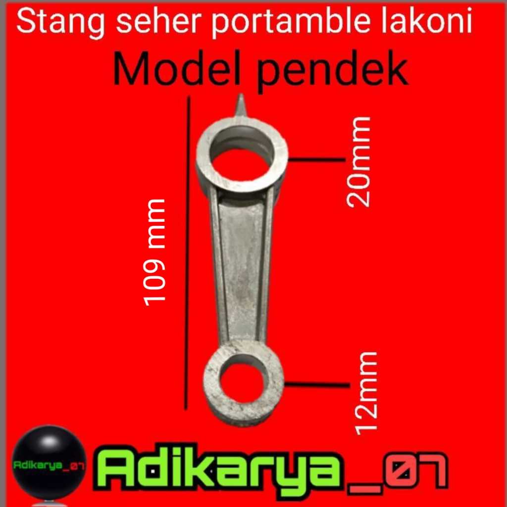 Stang seher kompresor controd stang seher kompresor listrik piston kompresor lakoni 0.75 HP PENDEK