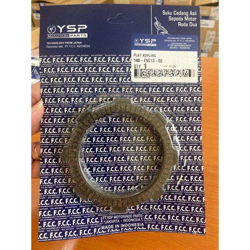 YSP Kampas Kopling F1ZR 4WH / Plat Kopling Jupiter Z / Isi 5 Keping / Asli F.C.C