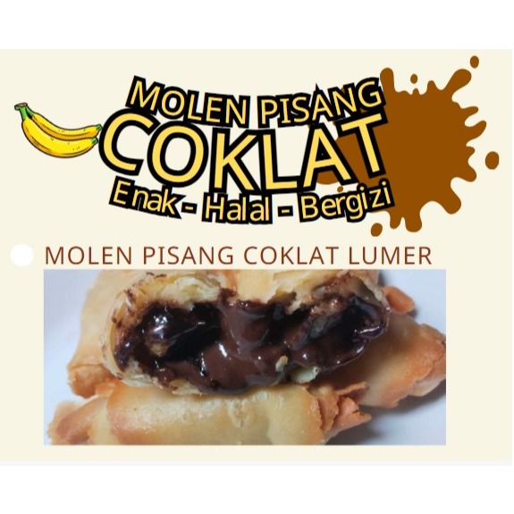 

MOLEN PISANG COKLAT / MOLEN COKLAT / MOLEN PISANG COKLAT LUMER / PISANG COKLAT / FROZEN FOOD 1 PACK ISI 10 PCS