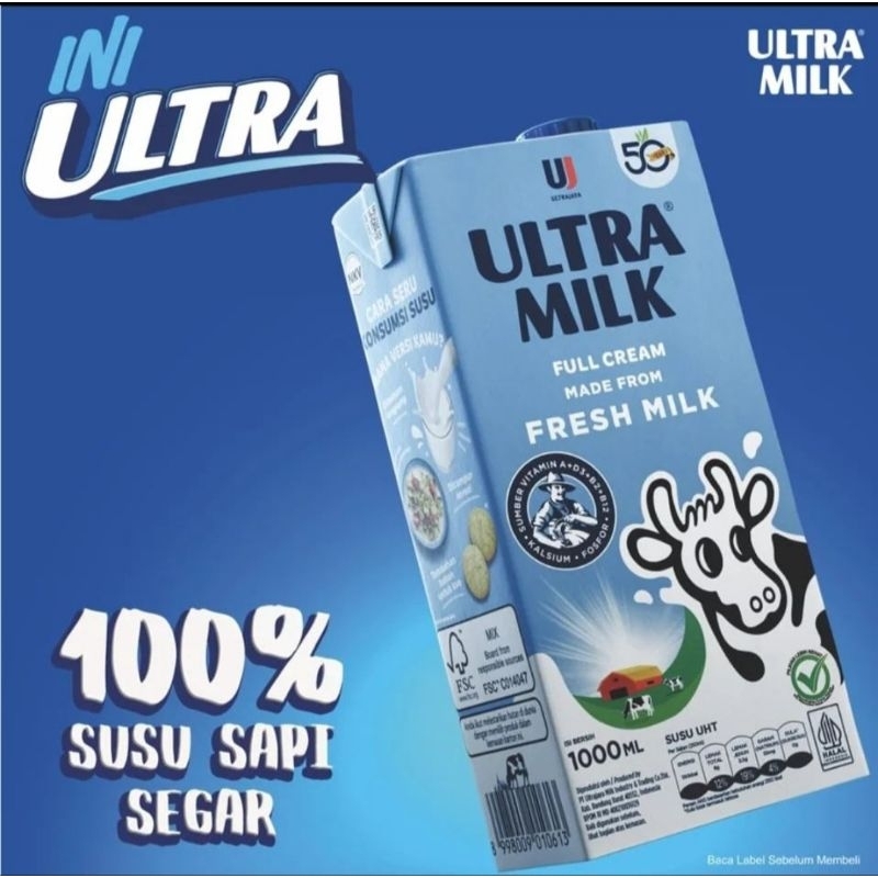 

Susu UHT Ultra Milk Full Cream 1L