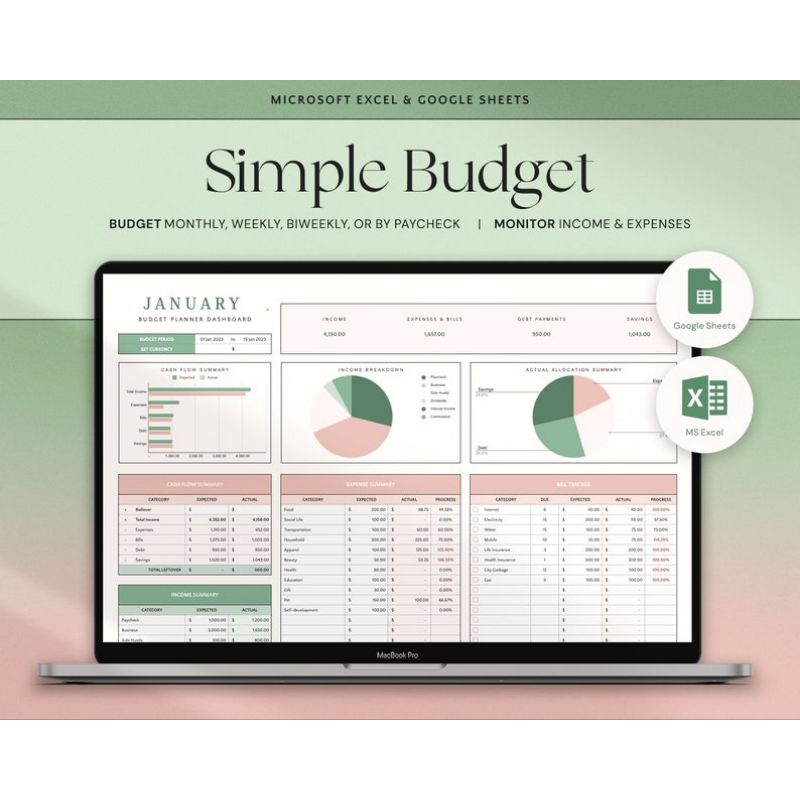 

Financial Planner Spreadsheet Kaluna Budget Planning Pengaturan Keuangan Monthly Budget Budgeting Planner Template Keuangan Budgeting Plan