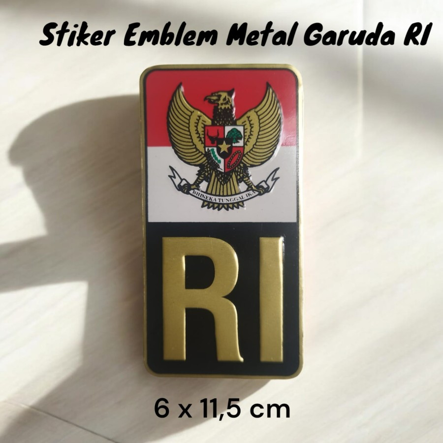 Stiker sticker emblem timbul garuda RI metal plat stiker emblem mobil motor rumah anti luntur murah 