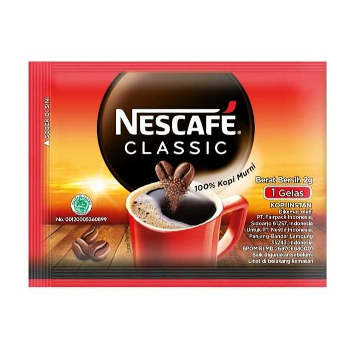 

ESCAFE Classic Kopi Instan Kopi Hitam 2 gram isi 10 pcs