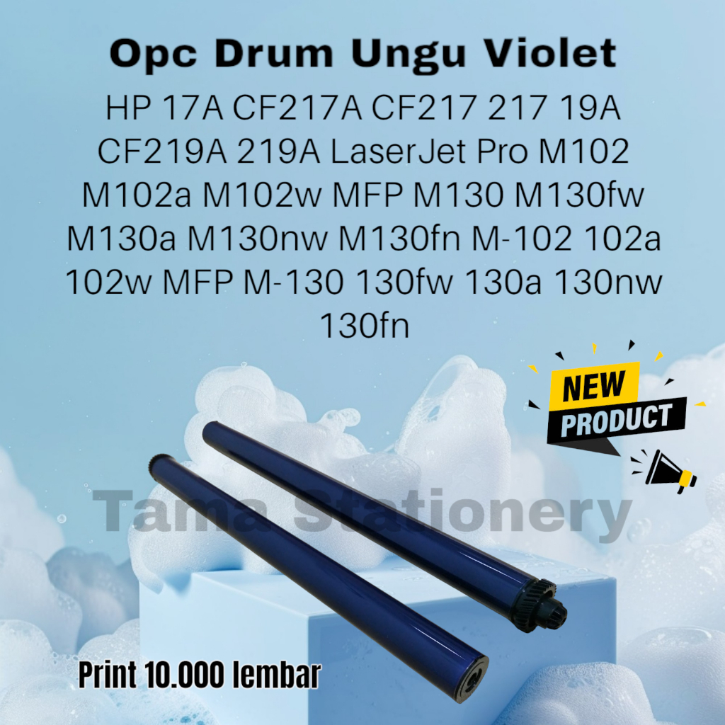 OPC Drum Ungu HP 17A CF217A CF217 217 19A CF219A 219A LaserJet Pro M102 M102a M102w MFP M130 M130fw 