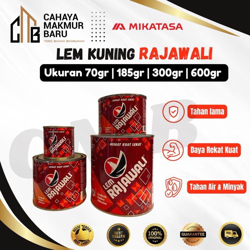 [READY] Lem Kuning Rajawali 70gr 185gr 300gr 600gr | Lem Serbaguna Rajawali | Lem Rajawali Kuning Ka