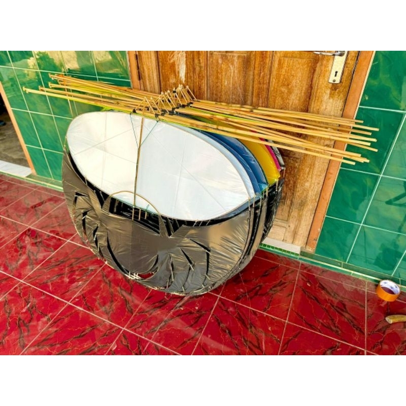 Layangan Spider sayap 110 meter sudah diseting