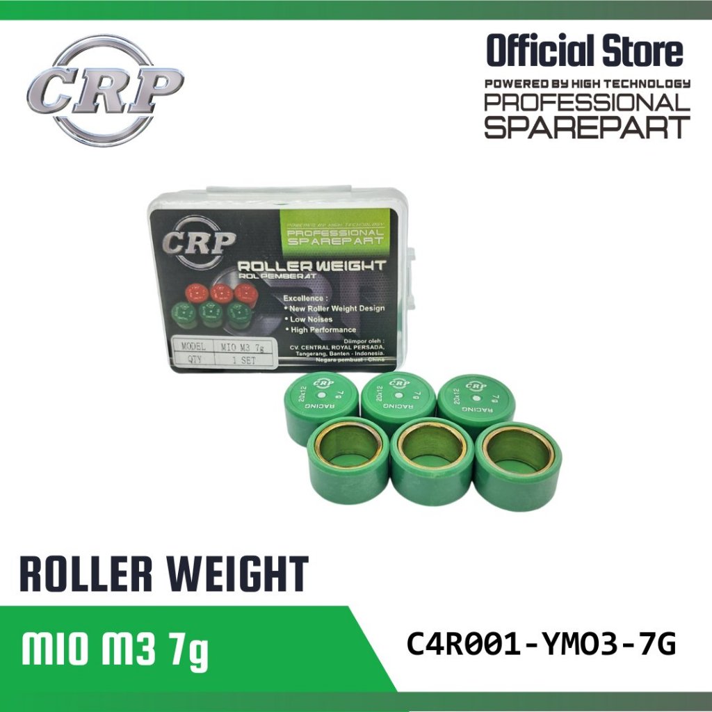 CRP YAMAHA MIO M3 CVT WEIGHT ROLLER  7GRAM / 8 GRAM / 9 GRAM / 10 GRAM / 11 GRAM / 12 GRAM / 13 GRAM