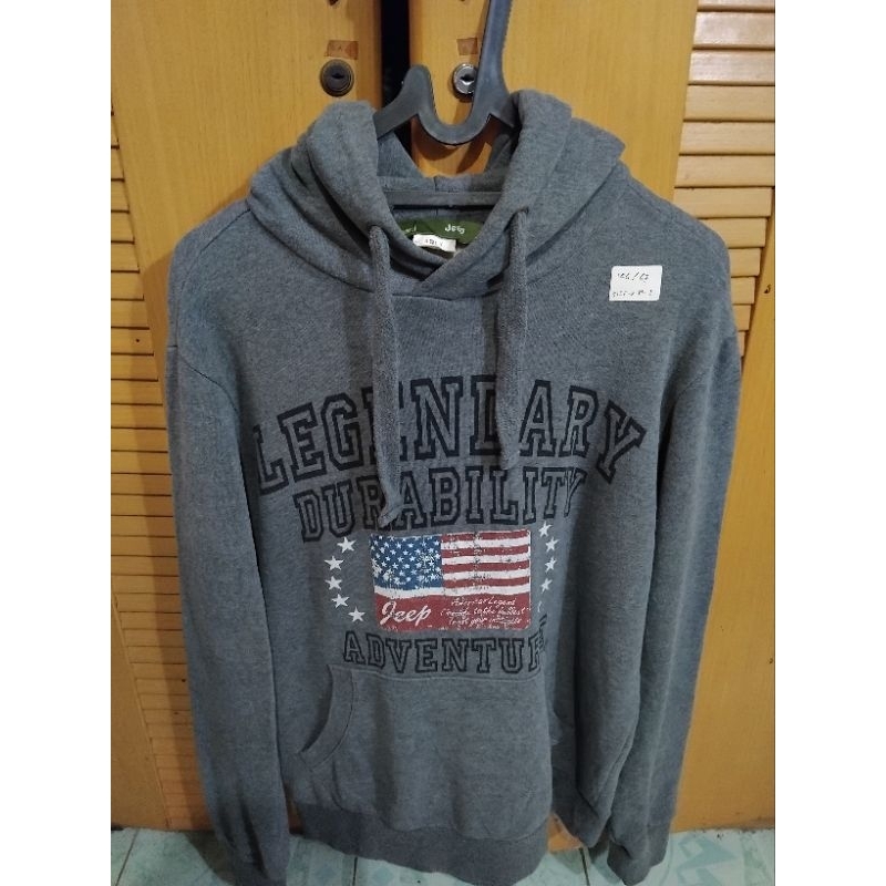 jeep hoodie abu size M-L (Ld106/67)