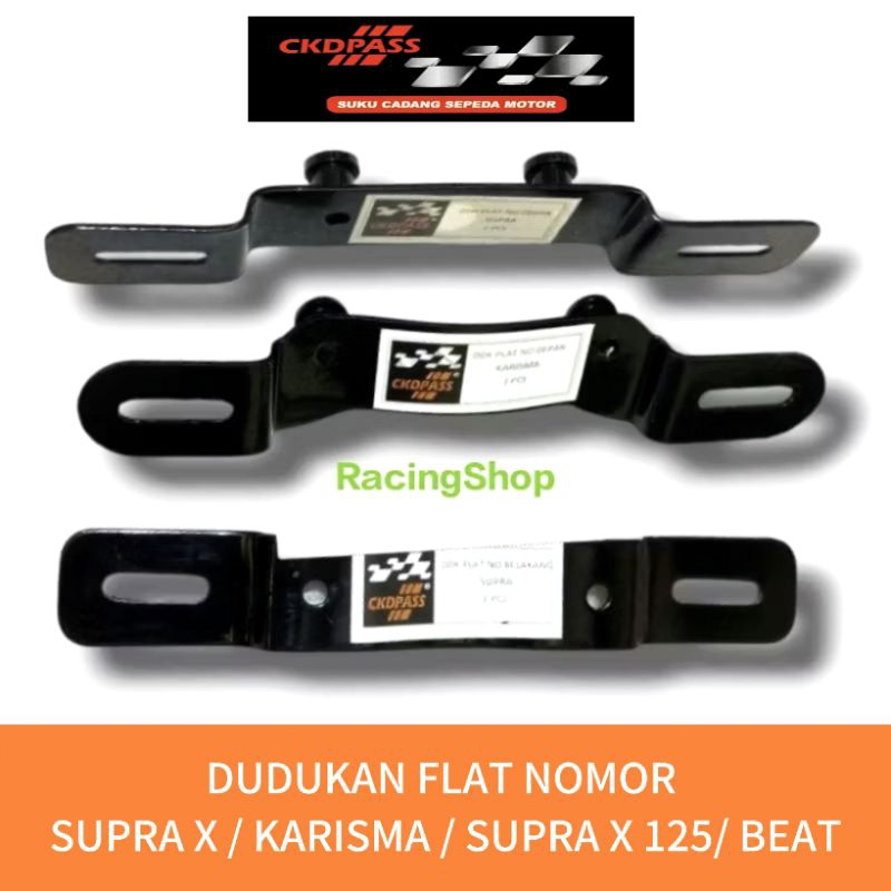 PANGKON DUDUKAN PLAT NOMOR BELAKANG DEPAN MOTOR HONDA SUPRA X/KARISMA/BEAT
