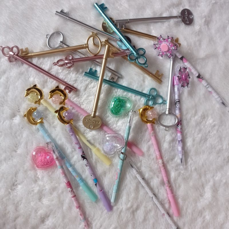 

Pulpen gel 2pcs bisa mix motif pen motif anak cewe