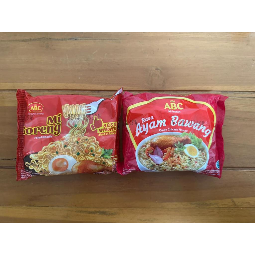 

Mi ABC Mi Goreng 70g | Mi Kuah rasa Ayam Bawang 65g