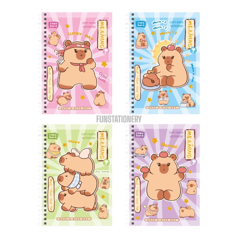 

(A5) NOTEBOOK SPIRAL 2121-102 CAPYBARA (40 LEMBAR) / BUKU TULIS CATATAN