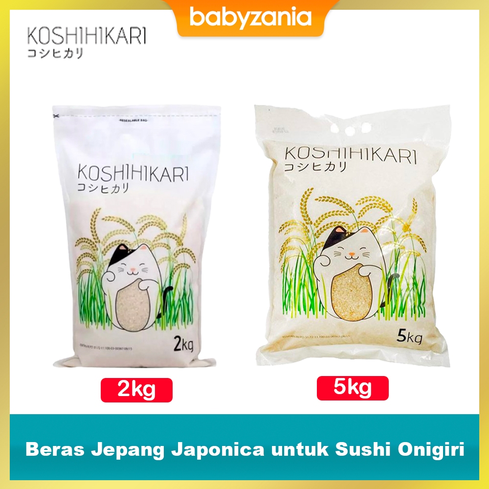 

Koshihikari Koshikari Beras Jepang Japonica untuk Sushi Onigiri - 2kg 5kg
