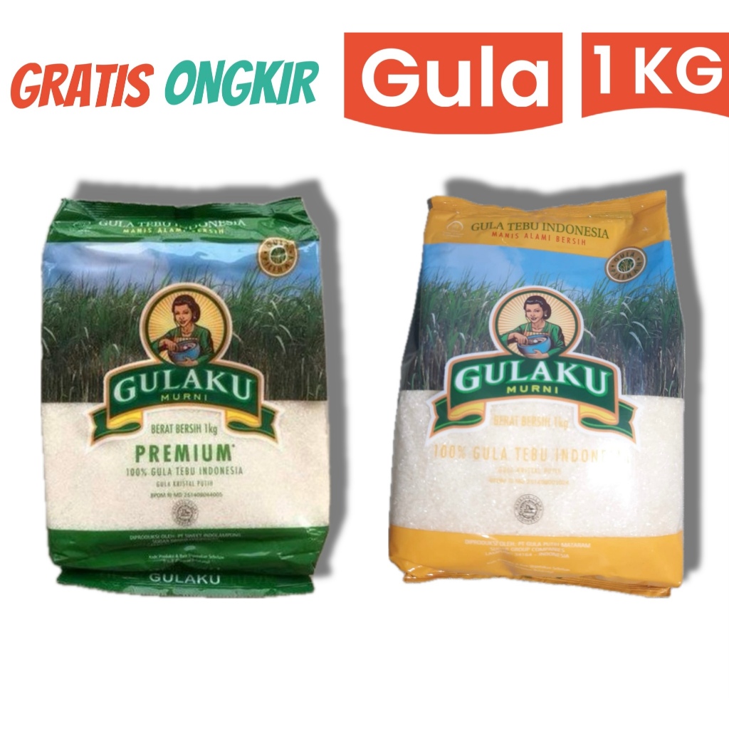 

Gula Pasir 1 kg Gulaku Premium (Putih) / Kuning