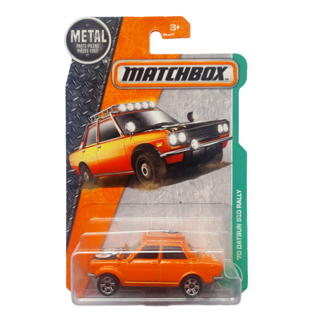 Matchbox 1970 Datsun 510 Rally Orange First Edition