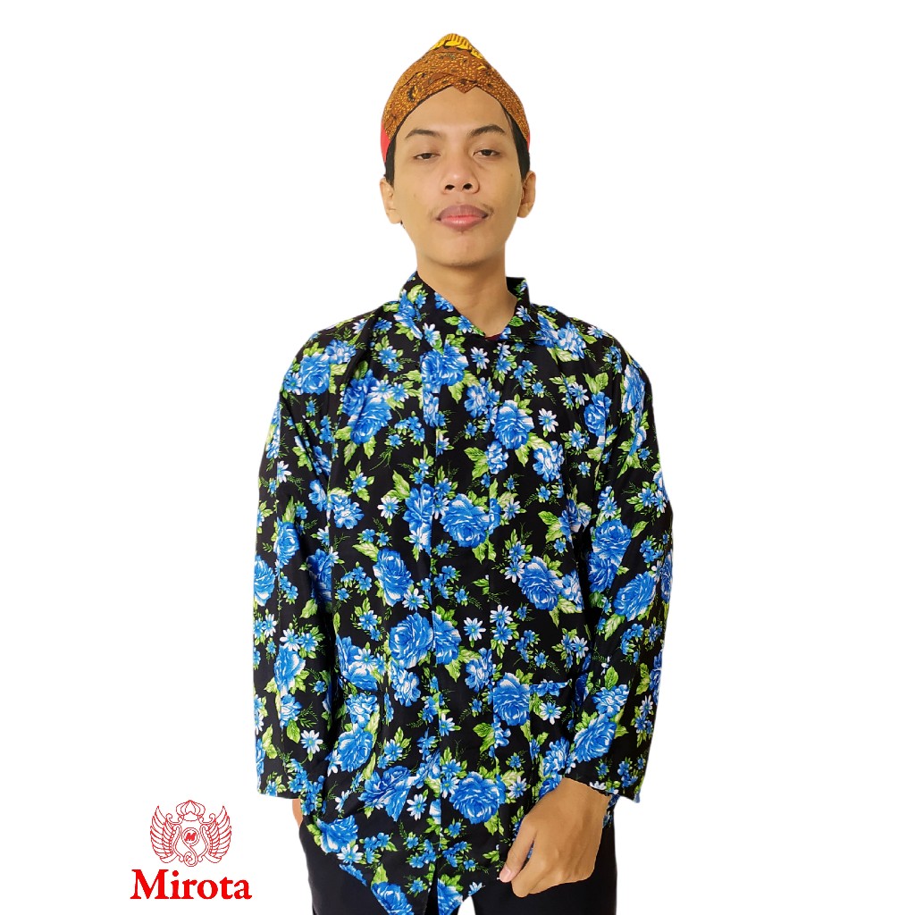 Surjan Pria | Surjan Bunga Satin Pria Dewasa