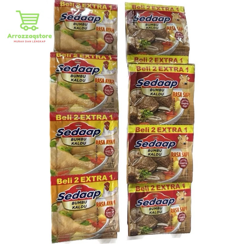 

[144pcs] 8 renteng sedaap bumbu kaldu 9gr