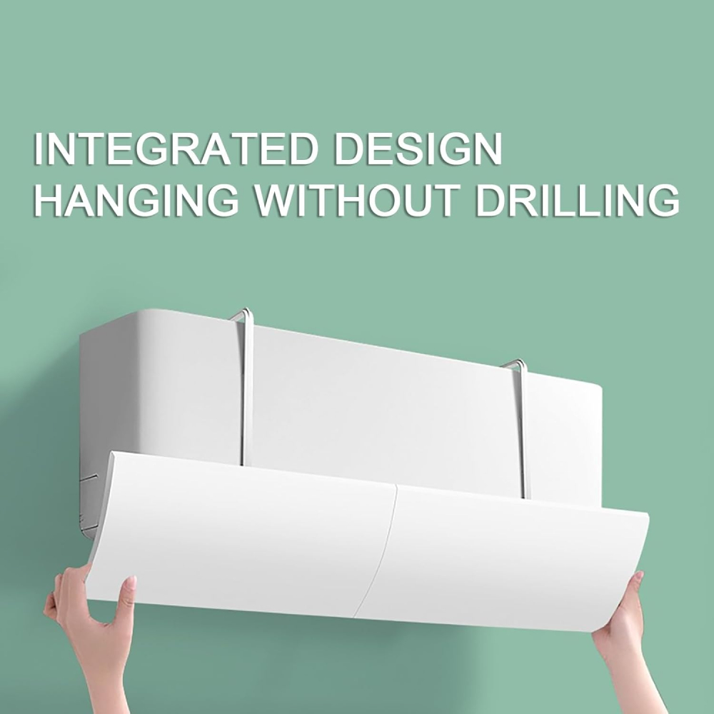 Ay00 Talang AC Penahan Angin Cover AC Indoor Penghalang AC Kamar Penutup AC Anti Angin 1/2 pk 1 pk