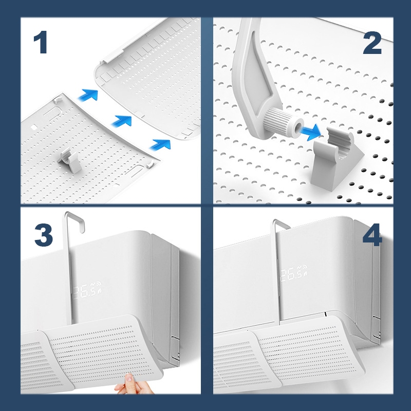 Cover Penahan Angin Ac Indoor - Penghalang Ac Kamar Penutup Ac Anti Angin 1/2 Pk 1Pk 2Pk / Talang Ac