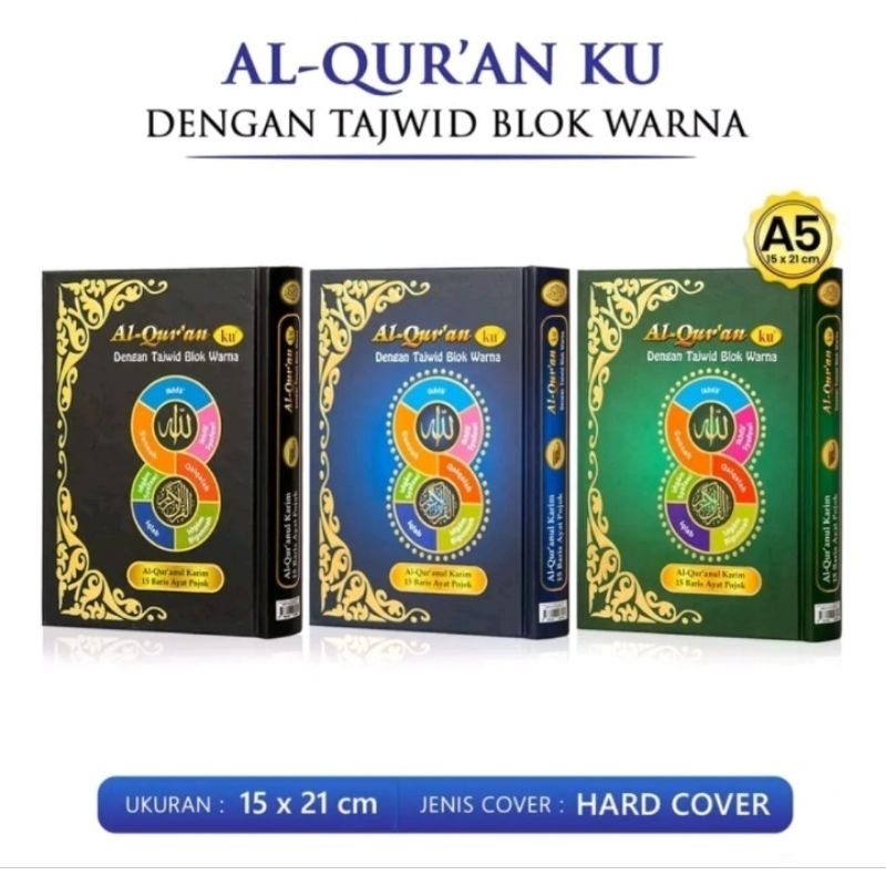 ALQURANKU TERJEMAH TAJWID BLOK WARNA A5