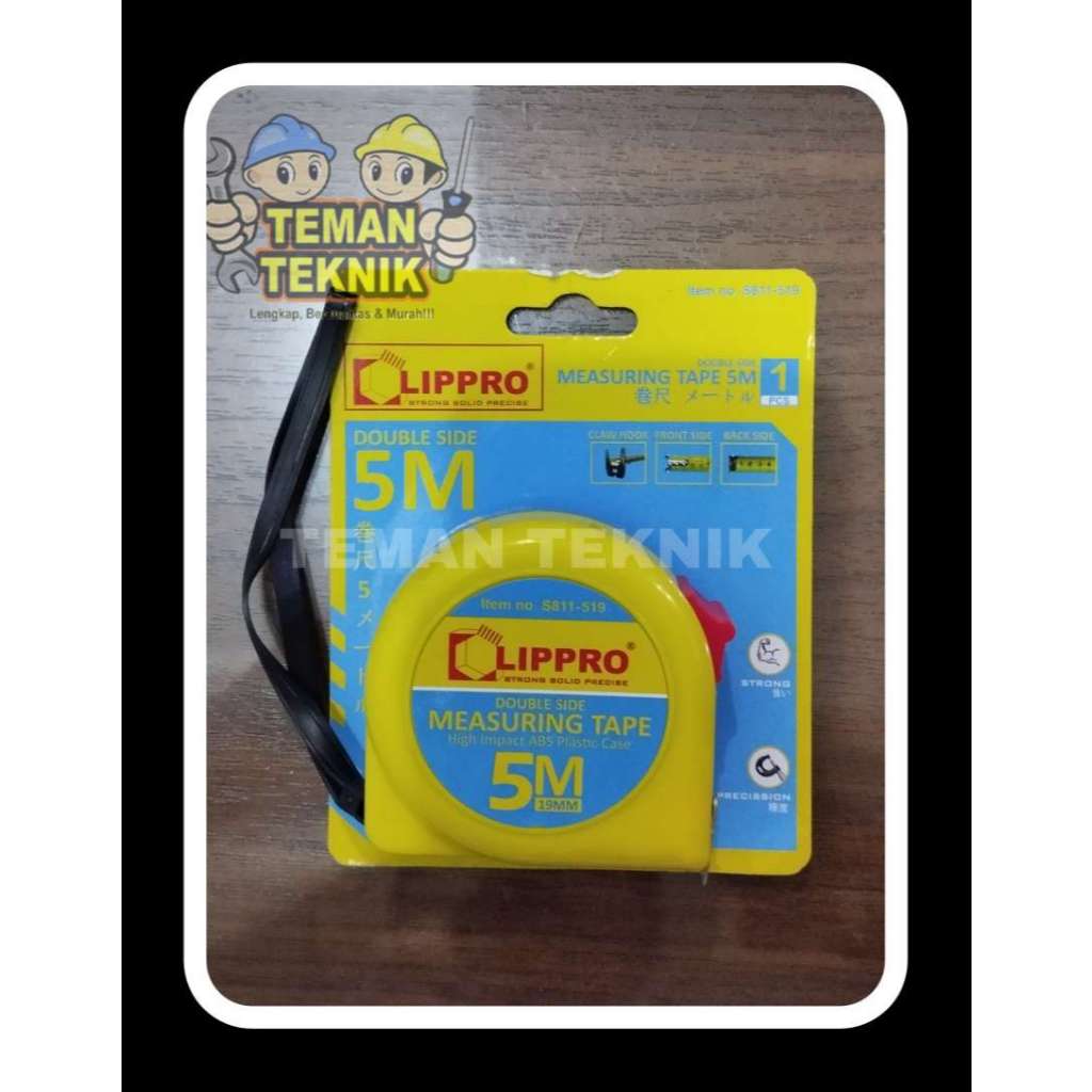 METERAN 5 METER / MEASURING TAPE LIPPRO S811-519