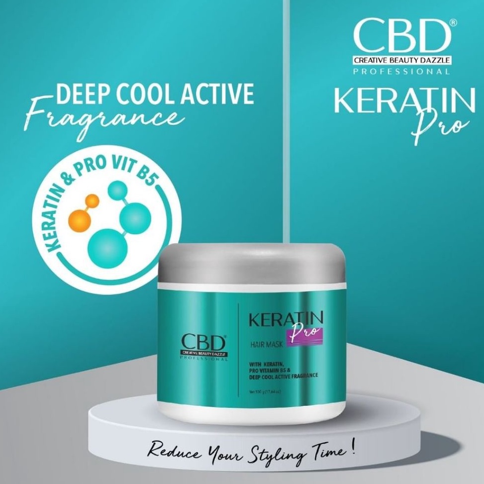 CBD Professional Keratin Pro Daily Use Hair Mask Treatment 5gr 25gr  Masker Rambut CBD Keratin Pro O