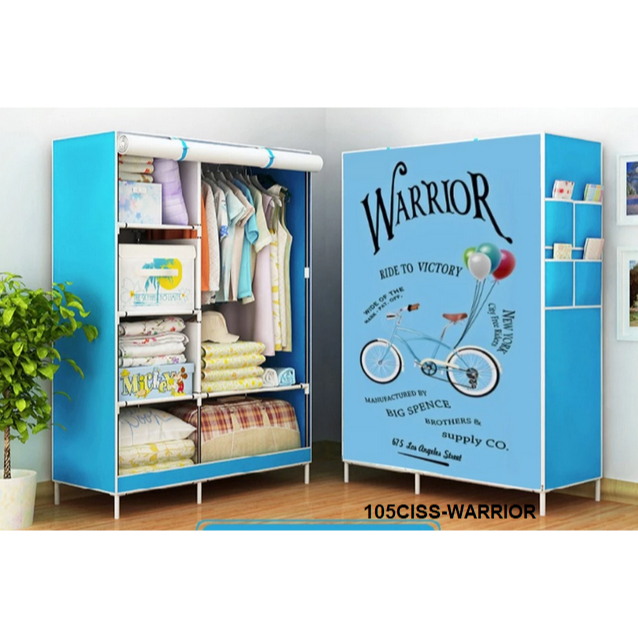 LEMARI PAKAIAN  Anak Kost BONGKAR PASANG PLASTIK / LEMARI KAIN PORTABLE