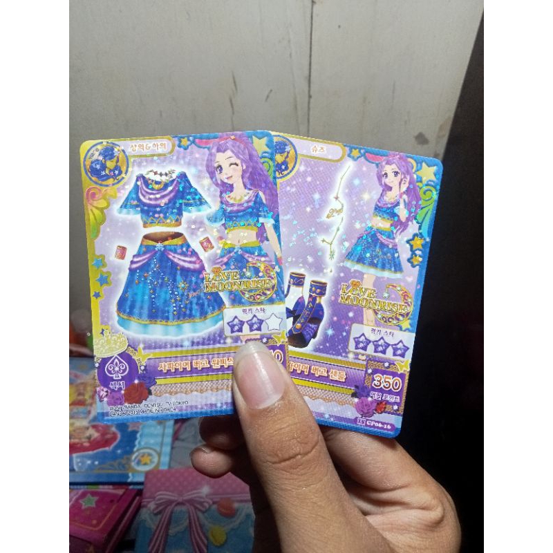 Aikatsu card virgo cp constellation set korea asli ori love moonrise mizuki