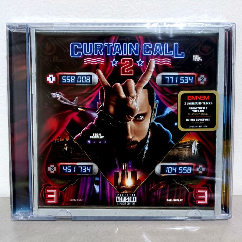 CD Eminem Curtain Call 2 Original 2CD