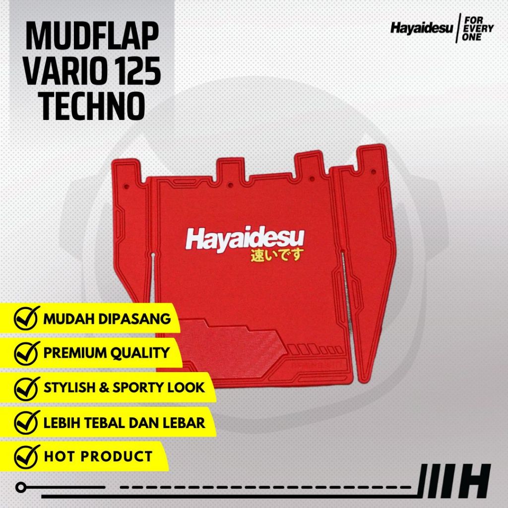 Hayaidesu Mudflap VARIO 125 TECHNO FI (2012-2014)