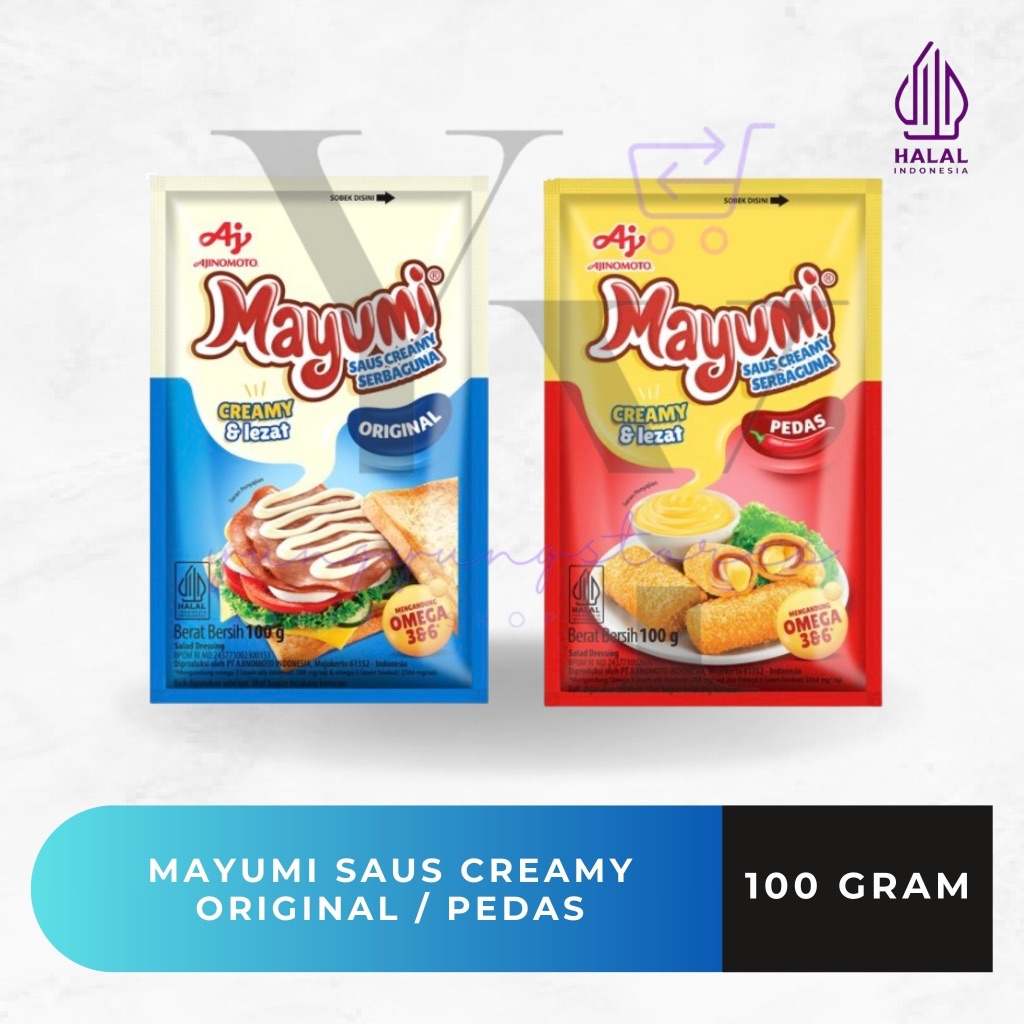 

Mayumi Mayonnaise / Saus Creamy Serbaguna Original / Pedas 100 gram
