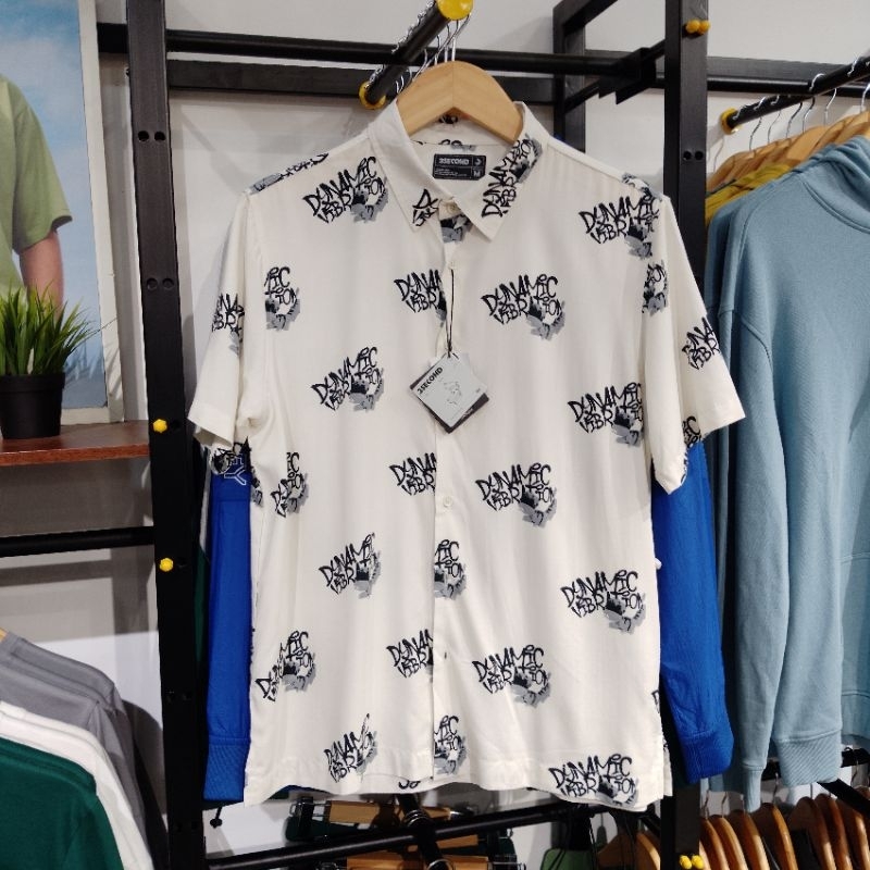 3Second Kemeja Pendek Pria Full Print Regular Fit 031024 Original