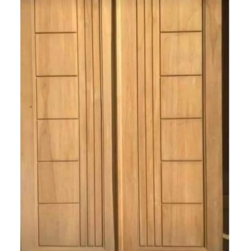 Kusen Pintu Kupu Tarung | Daun Pintu Utama Kayu | Pintu Kupu Tarung | 1 Set Kusen Pintu Kupu Tarung 