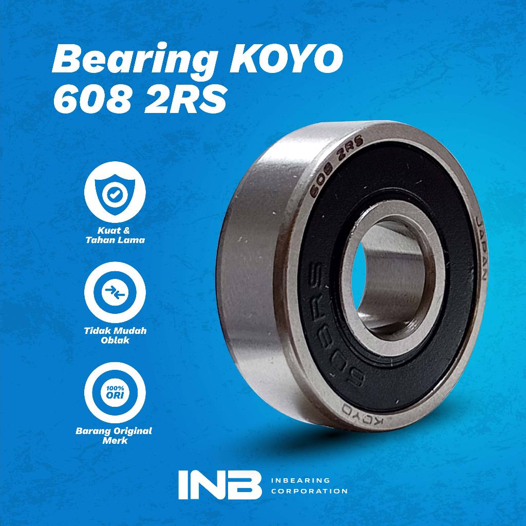 Laker Bearing 608 2RS Koyo INB Bearing As Roda Sepeda Roda SkateBoard INB  Koyo