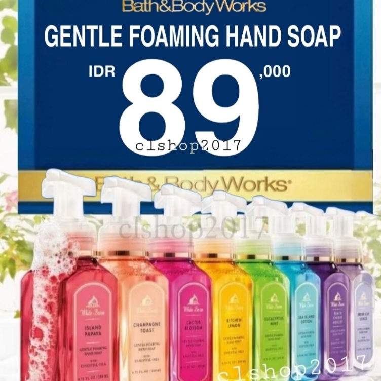 ONSALE BBW GENTLE FOAMING HAND SOAP 259 ML MIX SABUN CUCI TANGAN BATH  BODY WORKS WHITE TEA SAGE PIN