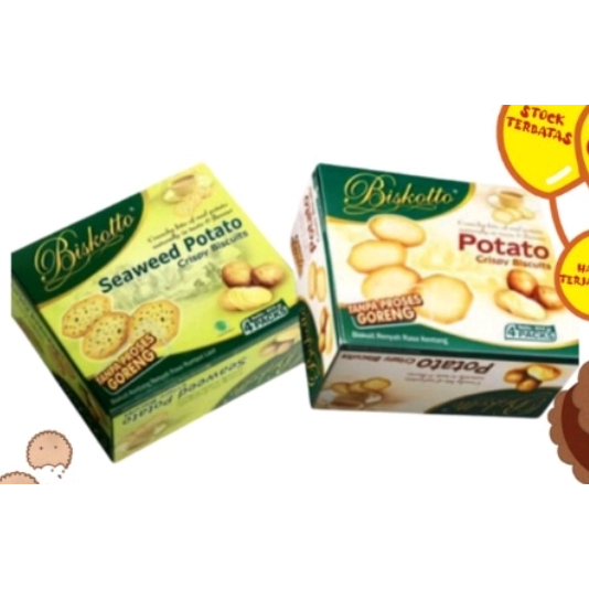 

SUPER SALE BUNDLING 2 Karton Biskotto Potato Crispy Biscuit