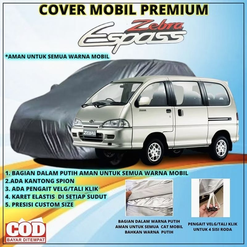 Body Cover mobil espass / sarung mobil daihatsu espass minibus