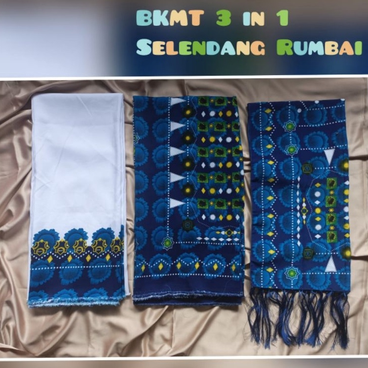Harga Terbatas  Bahan seragam BKMT nasional Premium 3 in 1 bahan bajurokdn selendang jadi