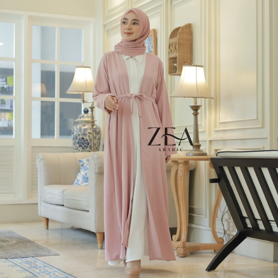 Update Populer  Outer Mecca  Abaya Outerwear  Long Cardigan  Gamis Polos by Zeaarabic