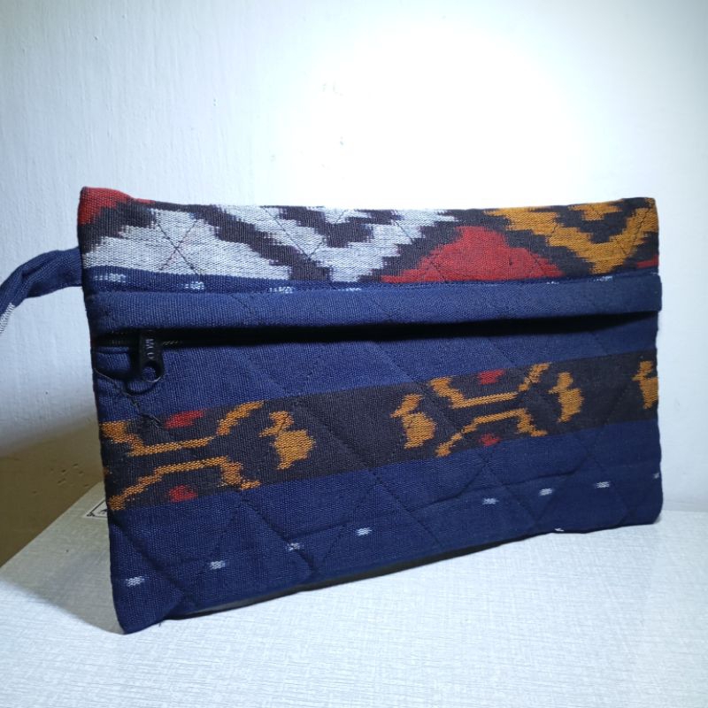 Pouch  dompet tenun etnik dari rezbig