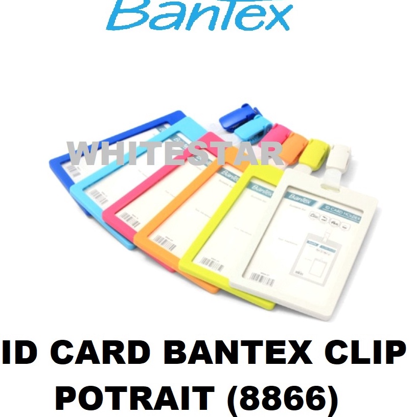 

Paket Baru ID card holder bantex with clip potrait 54 x 9 mm 8866